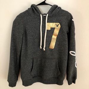 American Eagle Outfitters Logo Gray Hoodie Size S